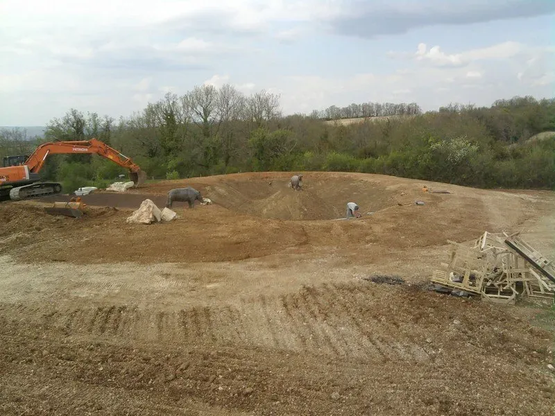 drainage près de Gourdon